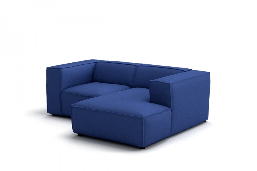 Model MODULARIS WB (wysoki bok) - Modularis WB sofa 1,5 osobowa + longchair prawy